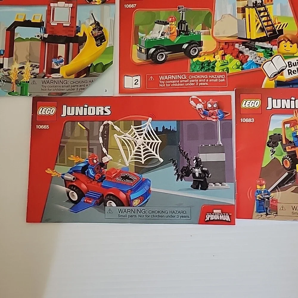 LEGO Junior TMNT 10669, 10667, 10665, 10671, 10685, 10683 Lego Manual Lot